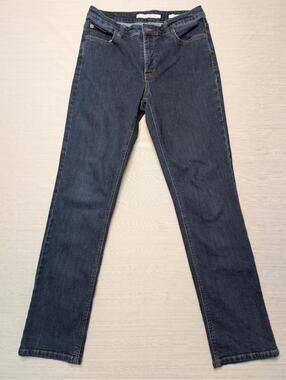 Jones New York Women's Jeans Lexington Straight Dark Wash Size 10 Regular